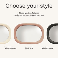 Renzo baby car mirror features shatter-resistant lens for durable daily use.