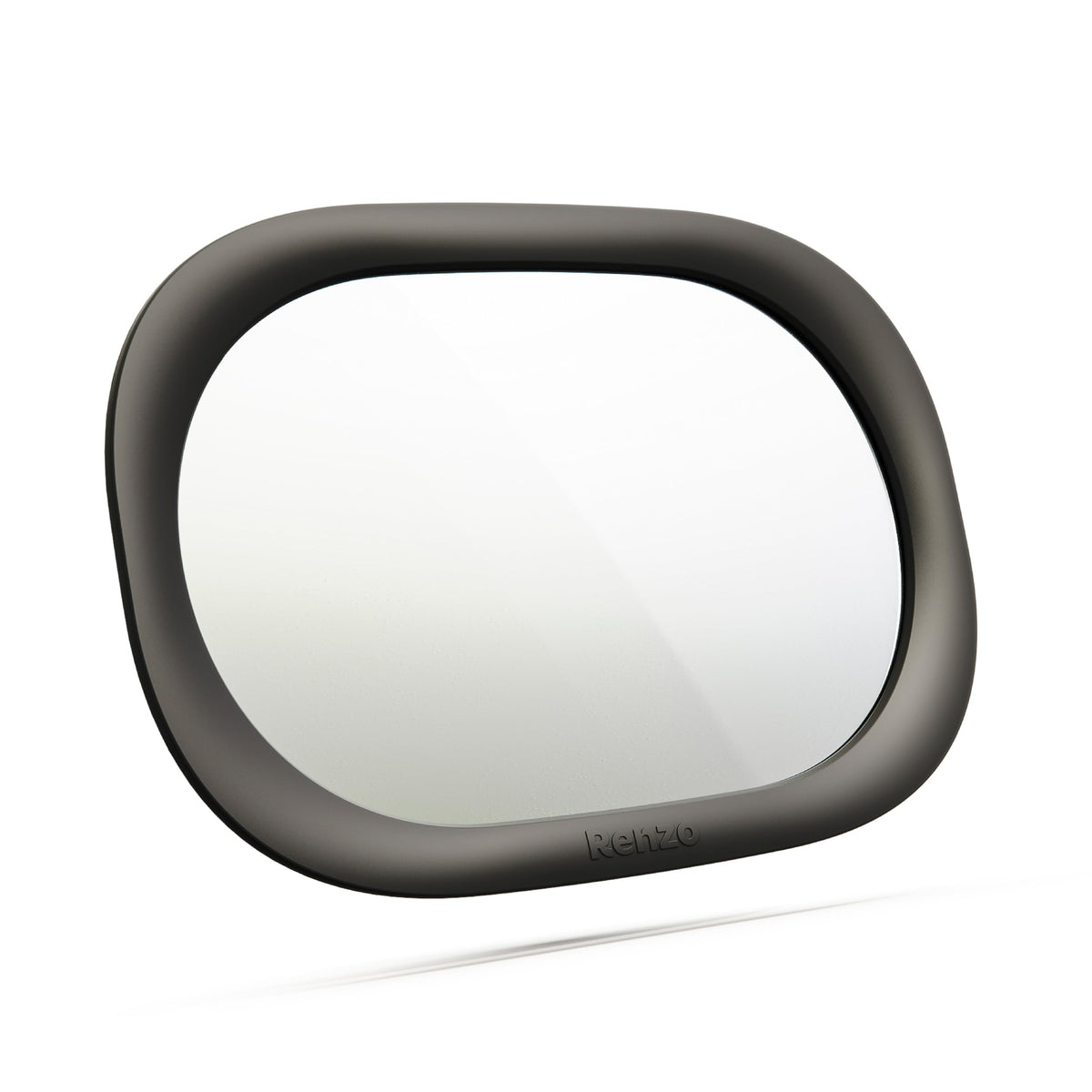 Renzo baby car mirror offers wide-angle view for easy rear-facing monitoring.