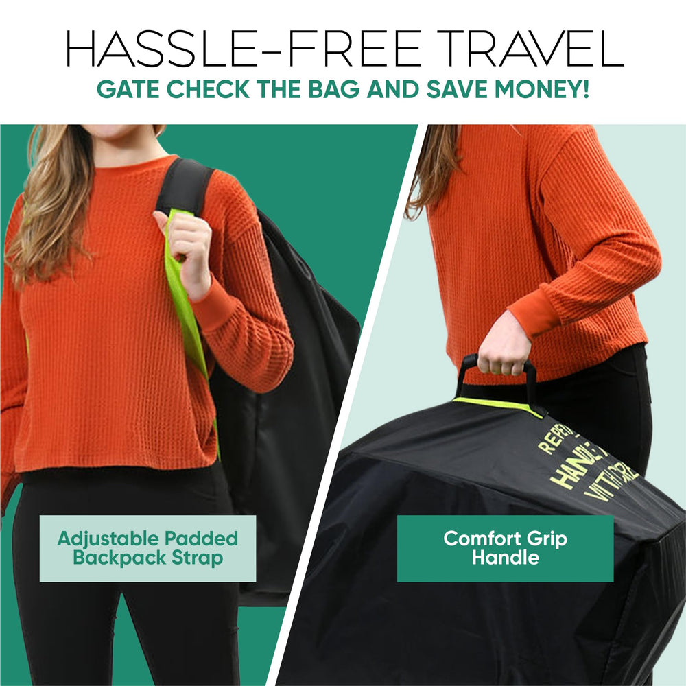 Reperkid stroller bag gate-check label slot helps with quick gate checks.