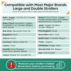 Reperkid stroller bag waterproof material provides rainproof protection for travel days.
