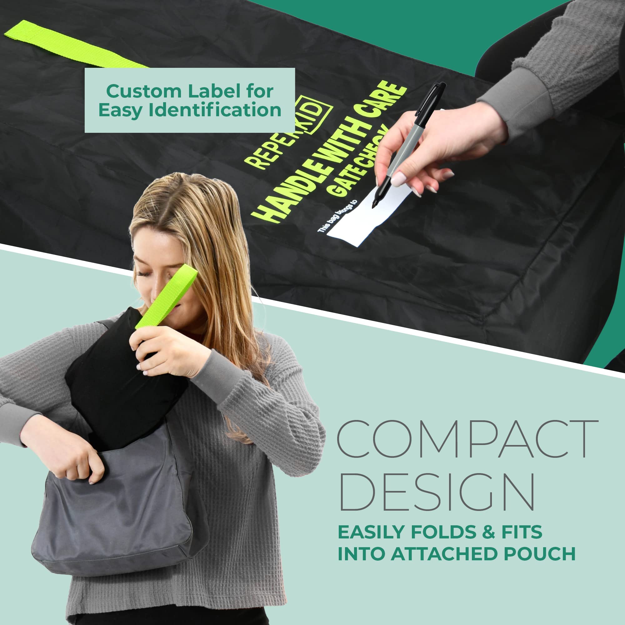reperkid umbrella stroller bag 47x15x12 size fits most strollers.