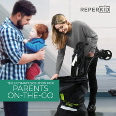 reperkid umbrella stroller bag folded in pouch for compact storage.