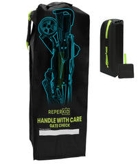 reperkid umbrella stroller bag open with adjustable strap for easy travel.