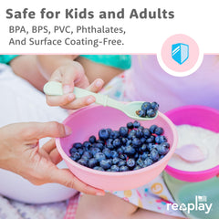 Re-Play made-in-USA bowls crafted from recycled milk jugs.