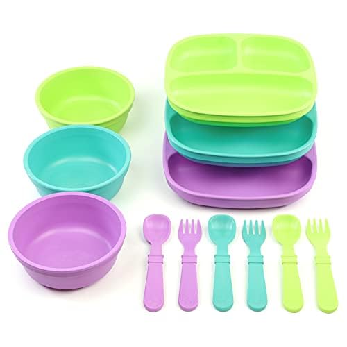 Replay Mermaid divided-plates collection supports organized toddler meals