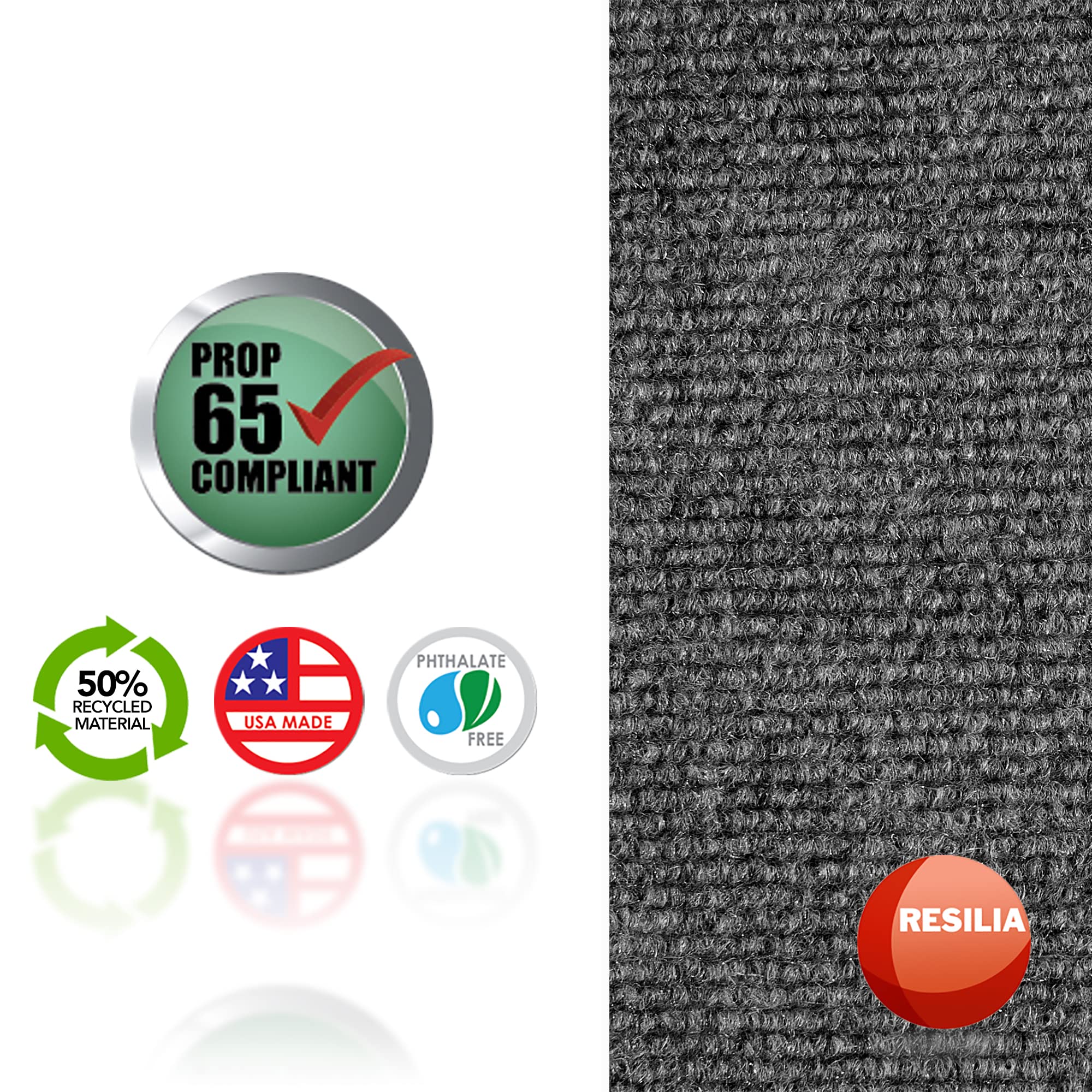 RESILIA potty mat provides floor protection against puddles and splashes.