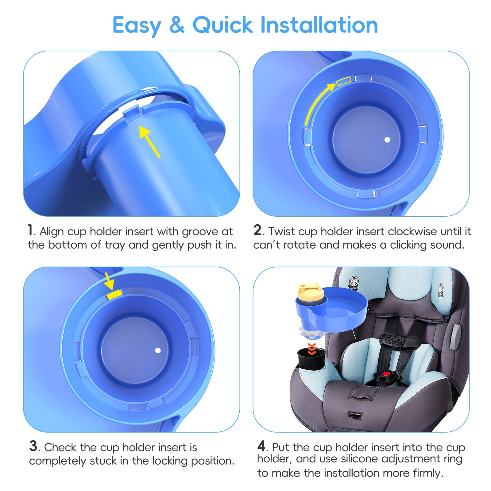 Resptasski larger tray size holds snacks and toys during travel.