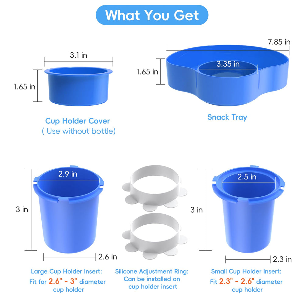 Resptasski quick-install tray with silicone ring for snug fit.