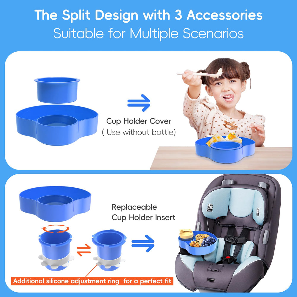 Resptasski cup holder inserts fit most car seats for versatile use.