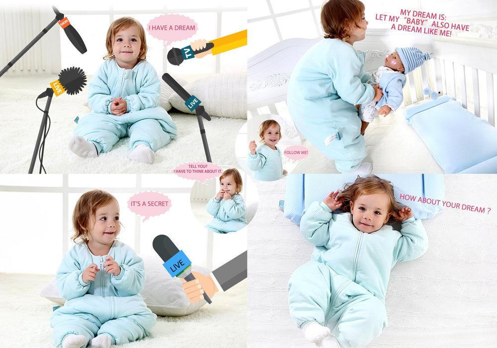 RESTCLOUD organic cotton sleep sack—soft, breathable fabric for safe sleepwear.