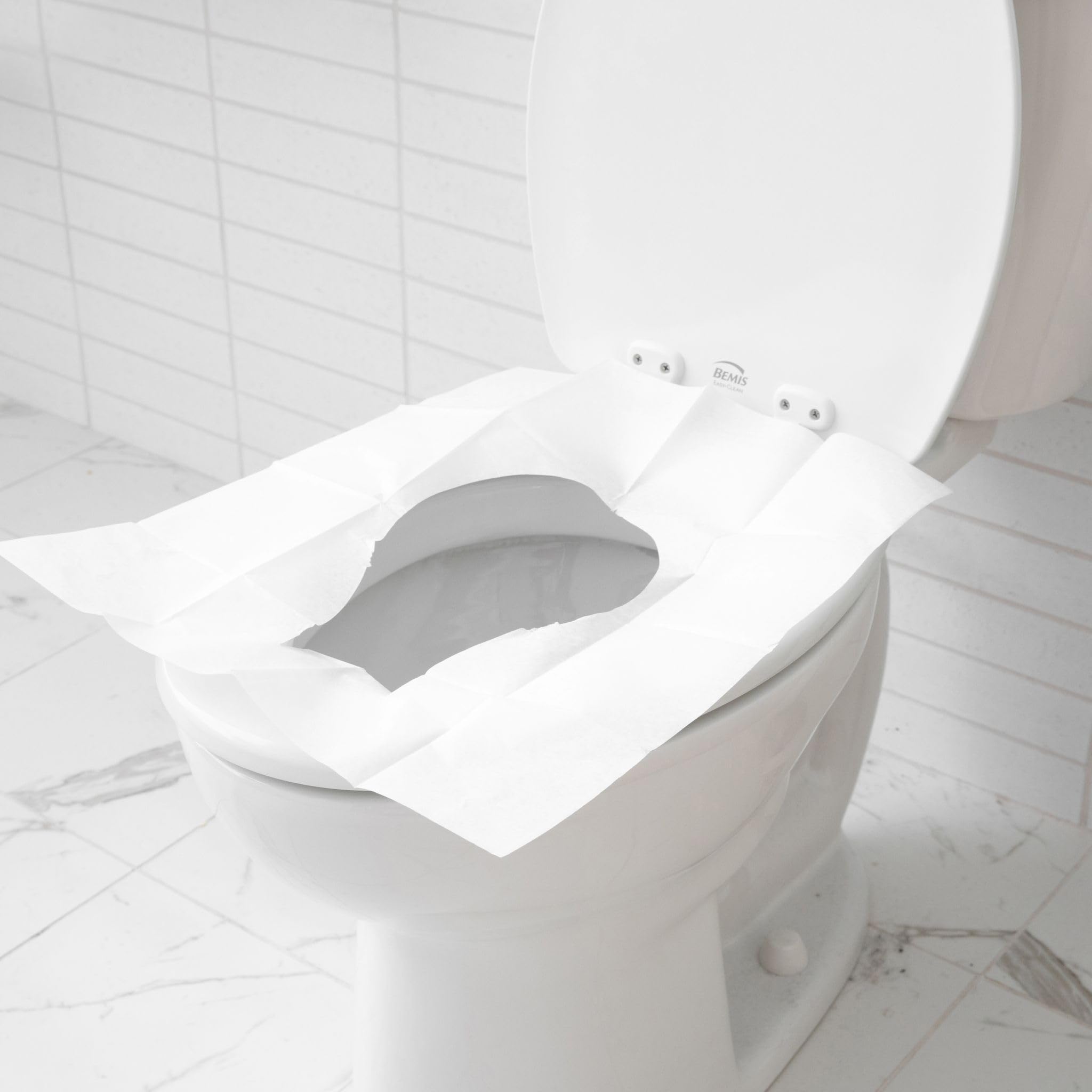 Restogoods flushable seat covers offer convenient disposal with waste.