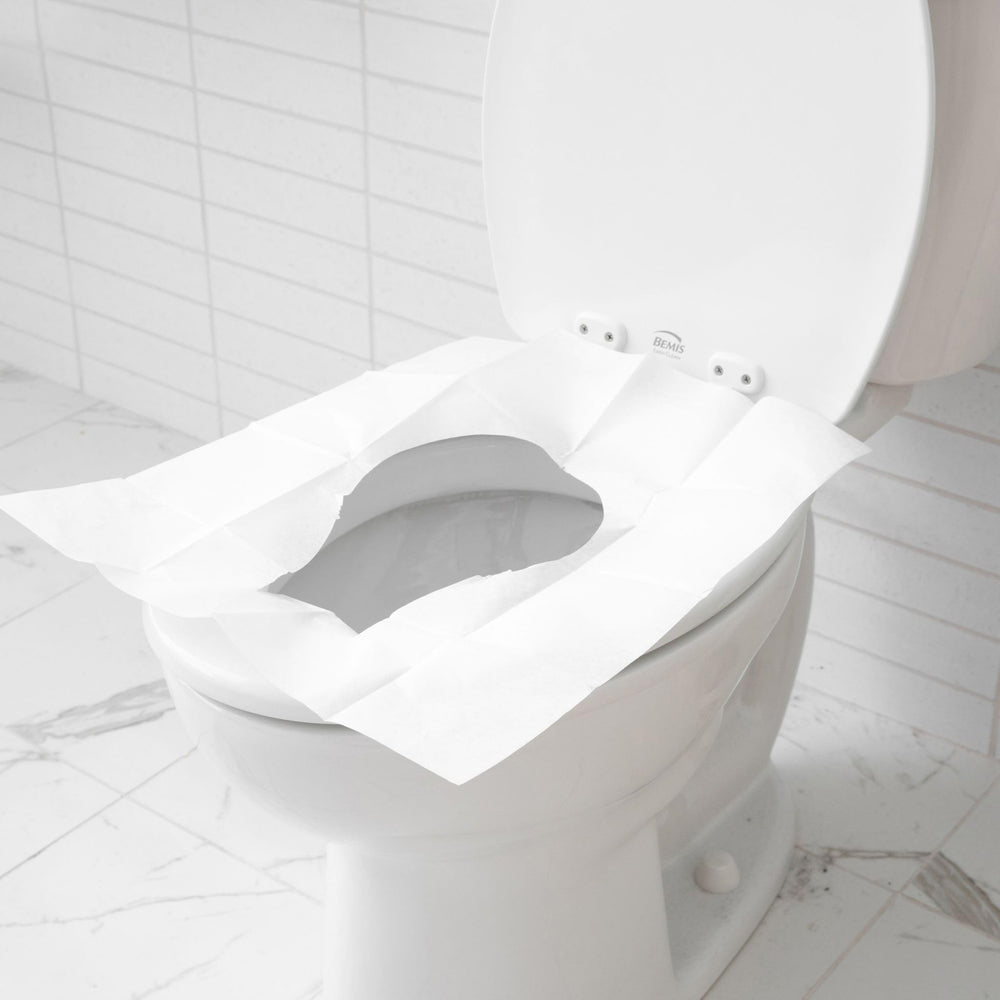 Restogoods flushable seat covers offer convenient disposal with waste.