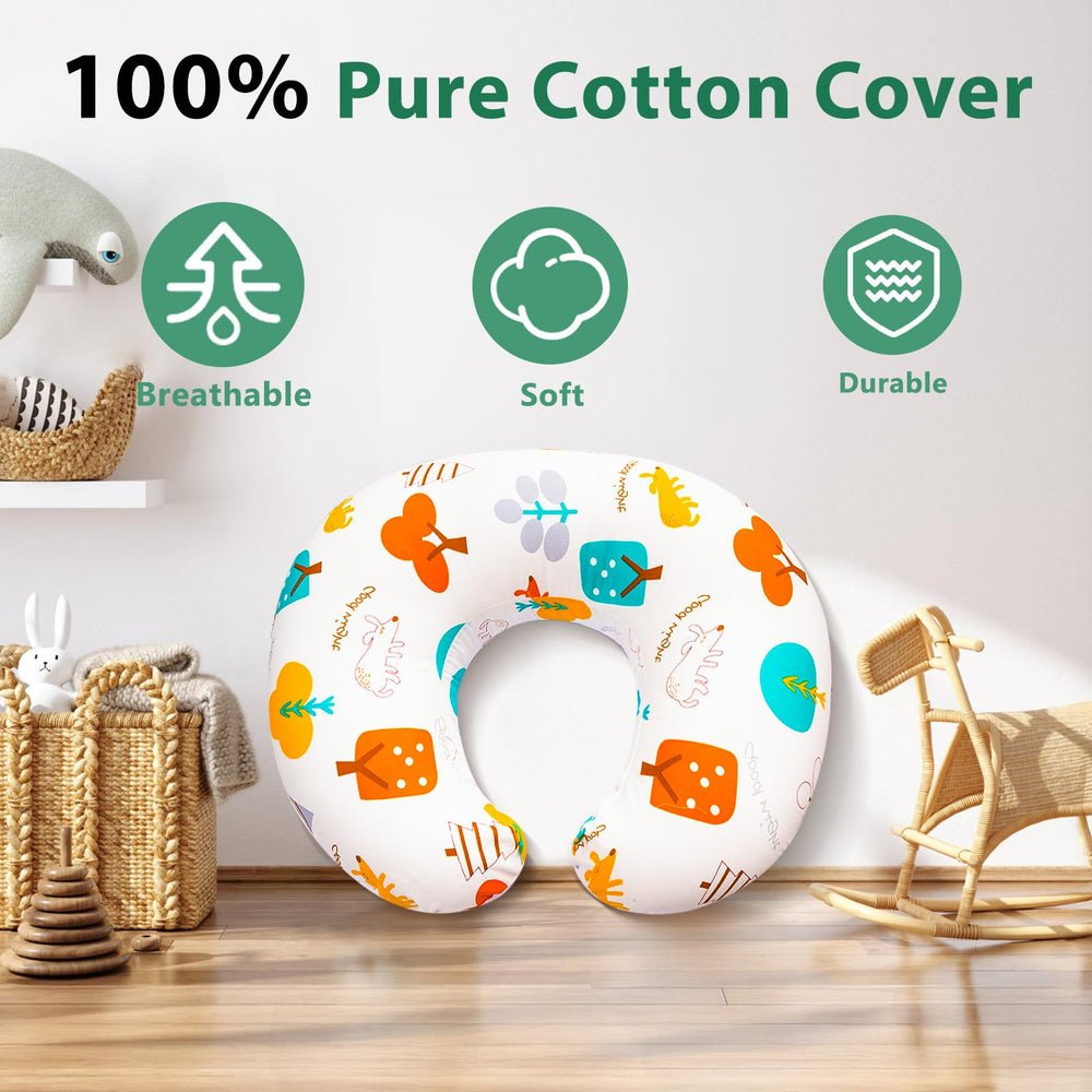 Resylp nursing pillow hidden zipper detail ensures safe, scratch-free use.