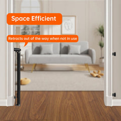 Retractable Safety Gate easy installation lets you set up in minutes.