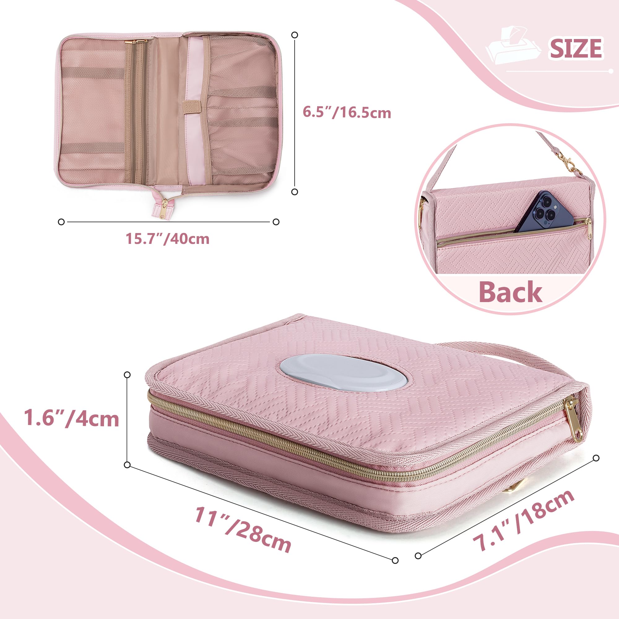 Rexmica diaper clutch compact dimensions fit easily in tote bags