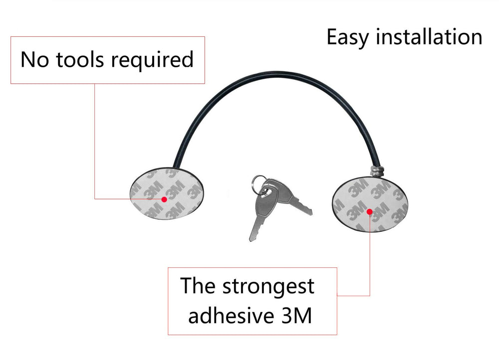 REZIPO cabinet lock installation demonstrates tool-free, no-drill setup.