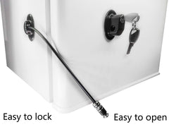 REZIPO freezer lock close-up highlights strong 3M adhesive hold.