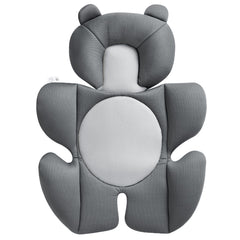Rezlli newborn cushion demonstrates back-lying support for comfortable stroller rides.