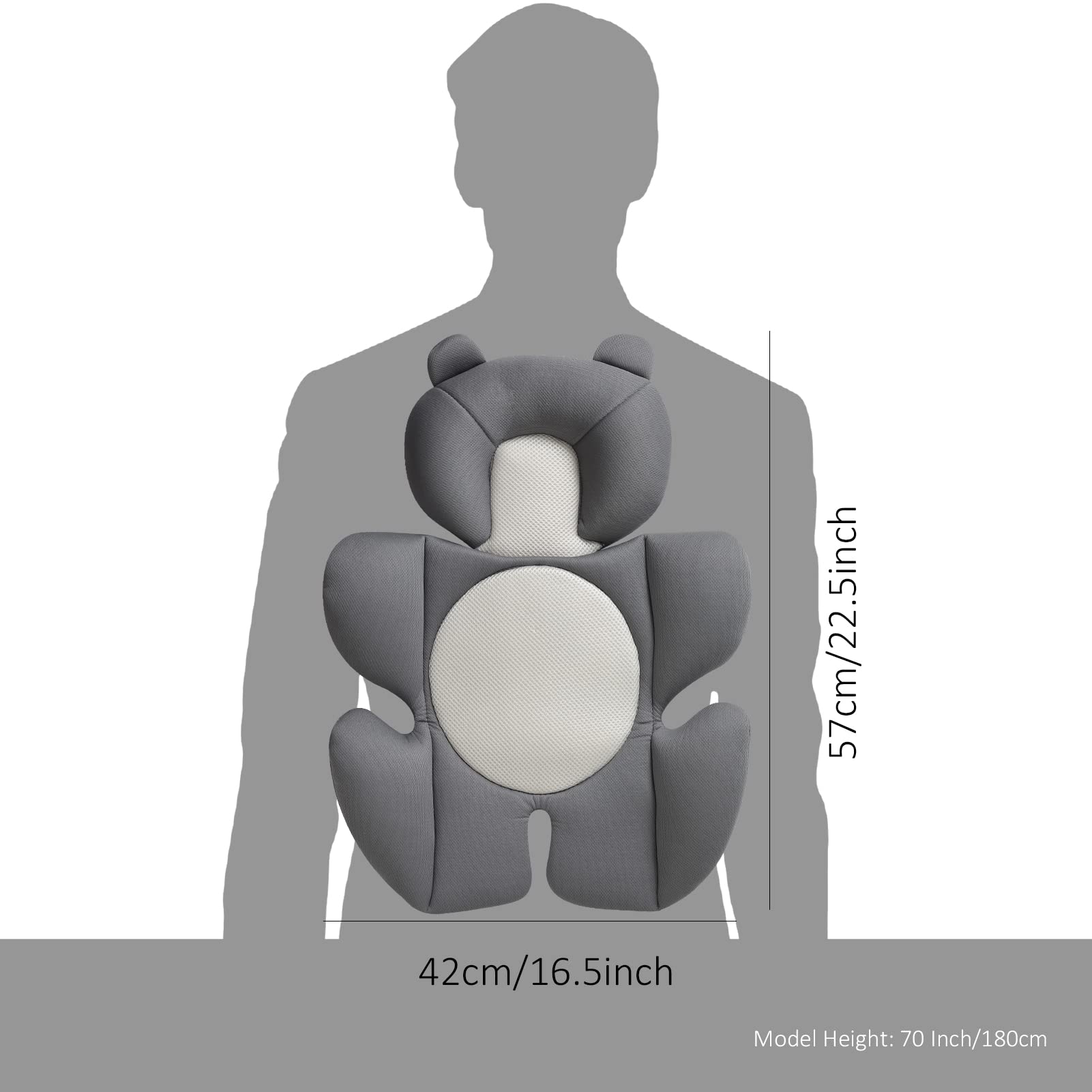 Rezlli newborn cushion with removable headrest improves car-seat compatibility.