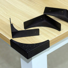 RFORPLY corner protector edge detail on table, showcases carved design and protection.
