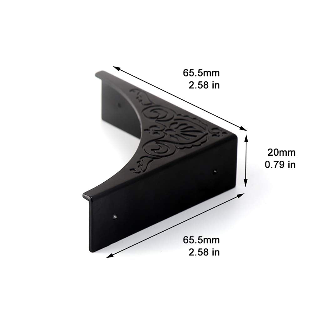RFORPLY zinc alloy corner guard, durable, rust-resistant for cabinets and wood furniture.