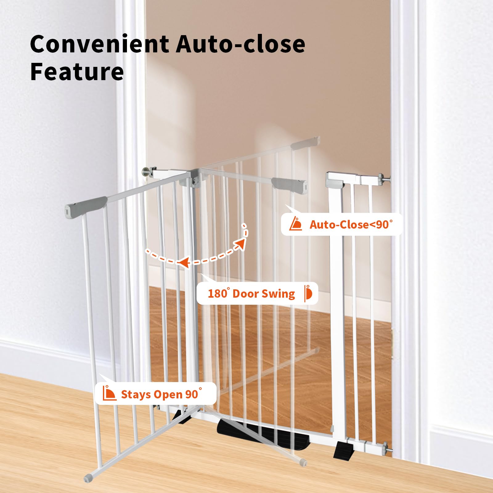 Rgqphantom allsteel pet gate showing sturdy construction.