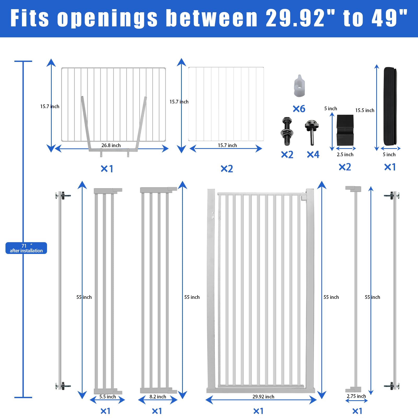 Rgqphantom extensions enable customizable width for doorways.
