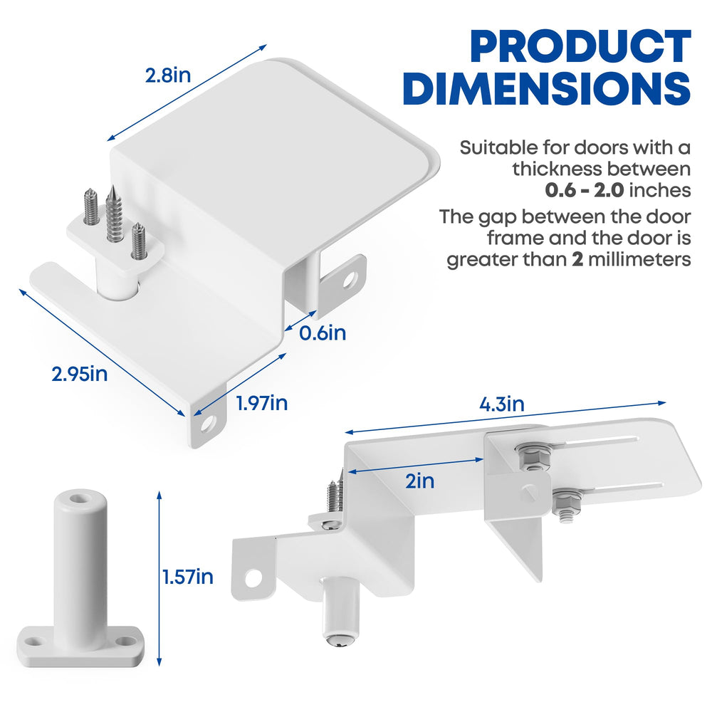 RIAUOR door top lock in the locked position demonstrates secure top door protection.