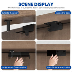 RIAUOR easy-install top door lock simplifies setup in minutes.