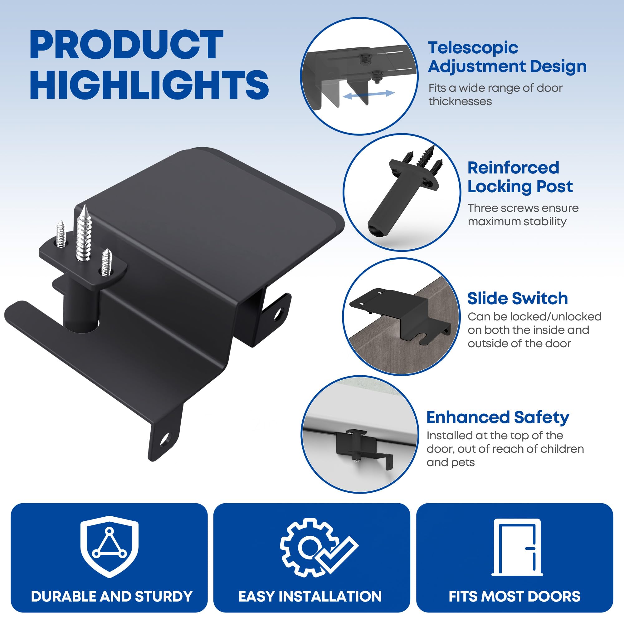 RIAUOR durable metal top lock provides sturdy protection beyond cheap plastics.