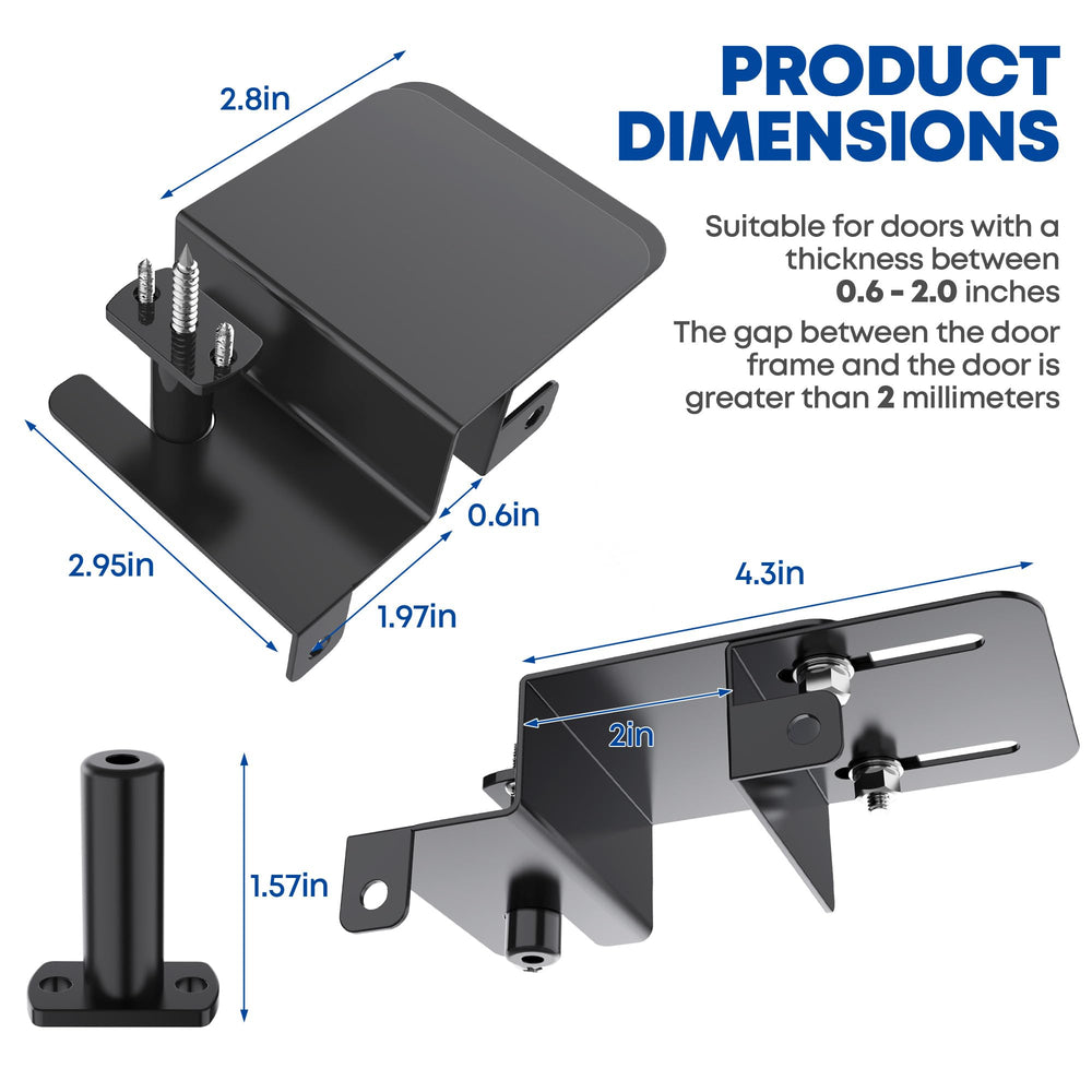 RIAUOR top door lock adjusted to fit various frames for versatile home safety.