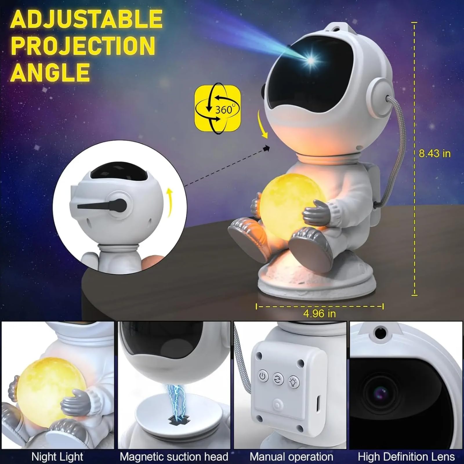 RicecdCAT Spaceman remote controller for quick brightness and speed adjustments.
