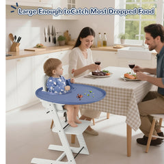 RICHER HOUSE food catcher attachment blue demonstrates quick-dry design for busy mornings