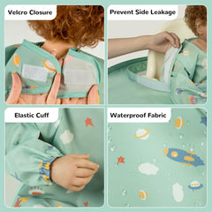 RICHER HOUSE food catcher highlights high chair attachment for easy cleanup