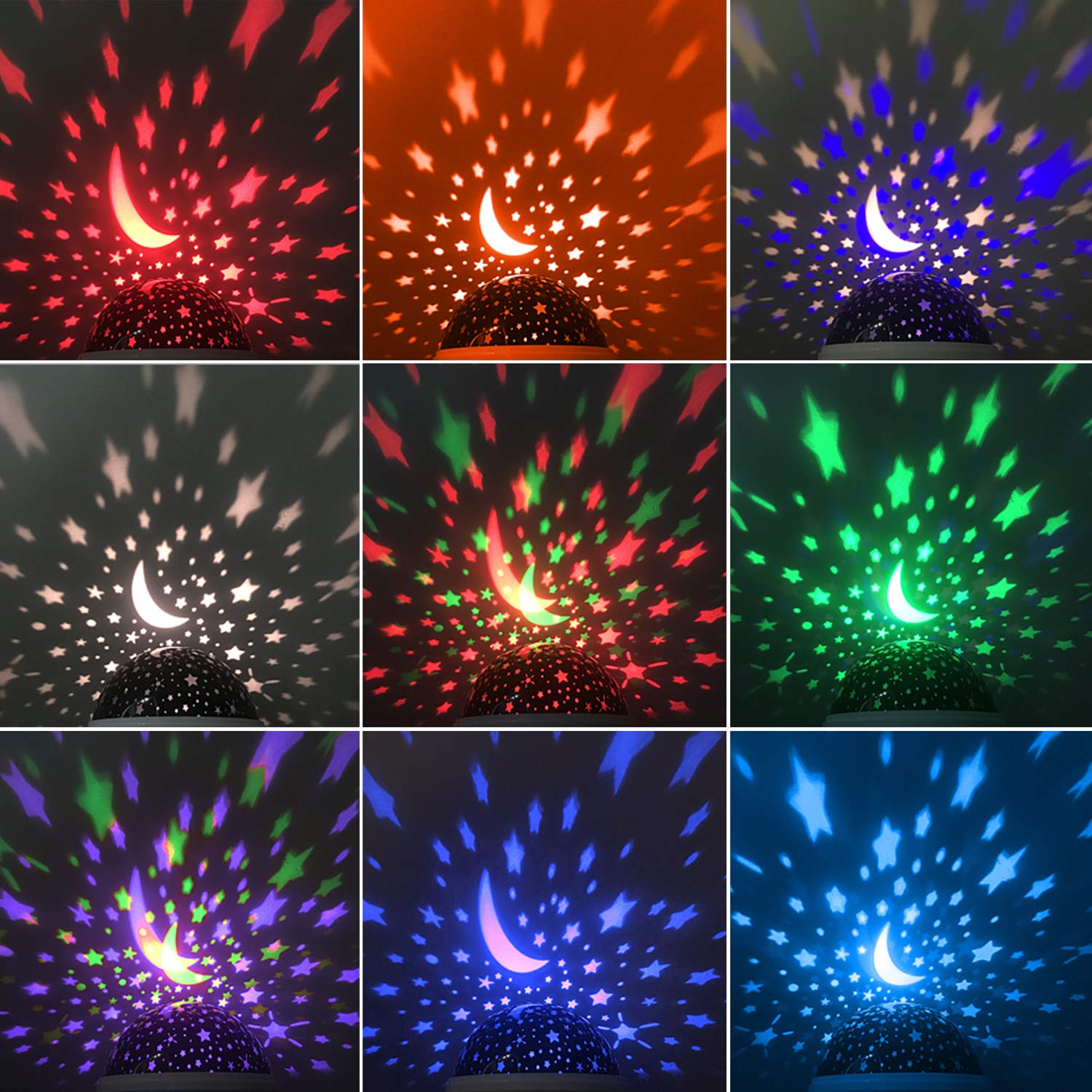RICTLY star projector powered by USB for flexible placement during bedtime or play