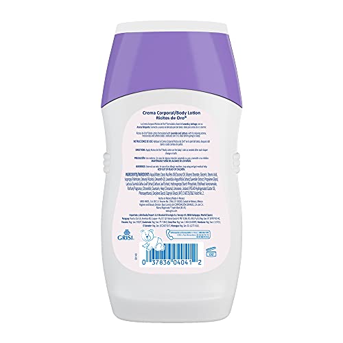 Ricitos de Oro Lavender & Lettuce cream close-up highlighting gentle, skin-softening formula.