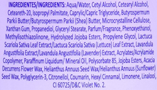 Ricitos de Oro Lavender & Lettuce packaging highlights gentle care in 250 ml bottle.
