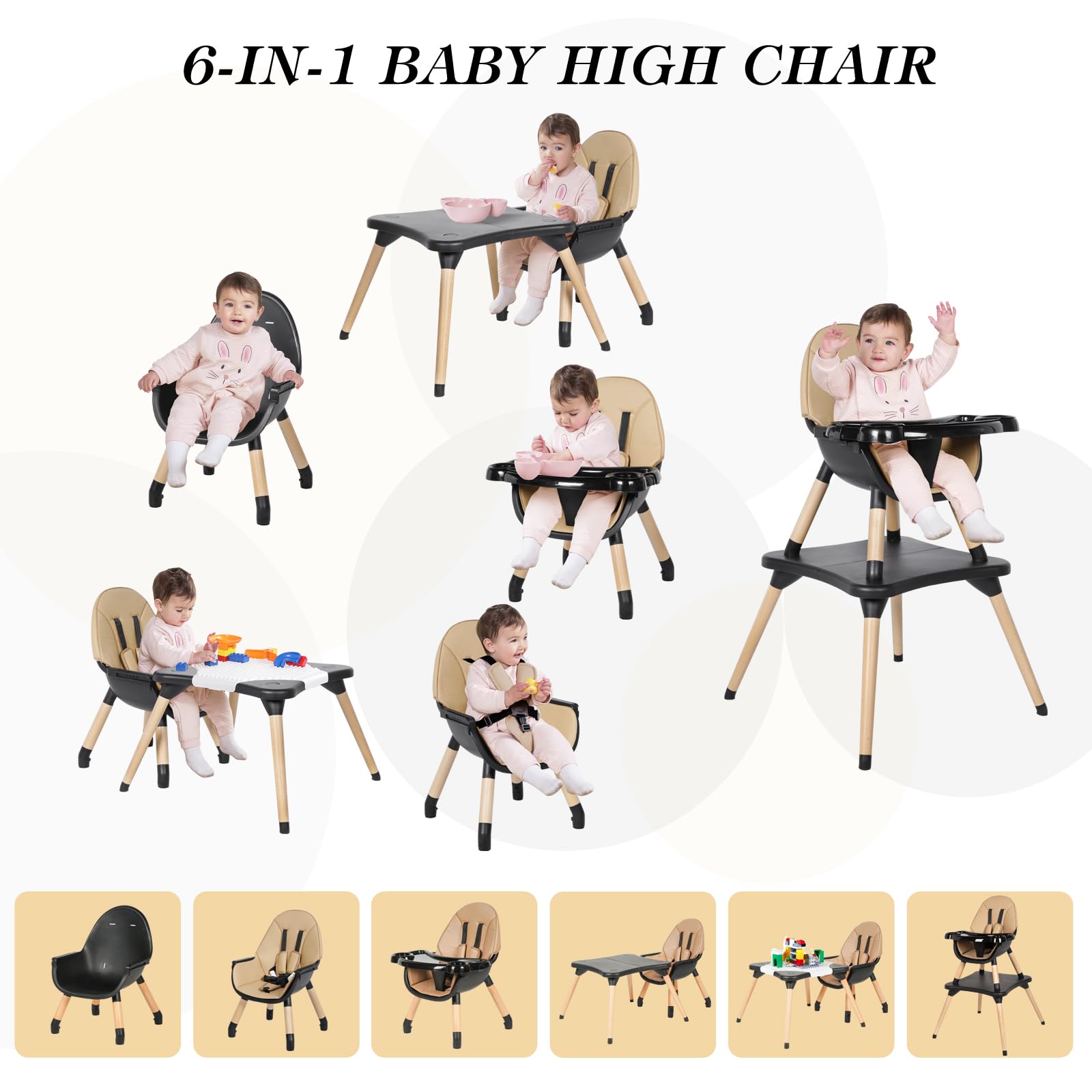RICUTON 5-point harness safety highlights secure infant seating