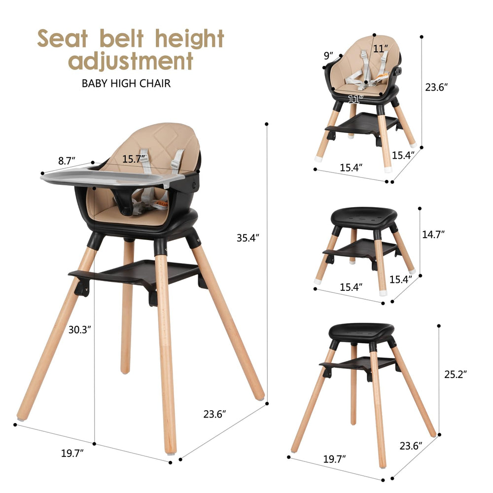 RICUTON high chair uses BPA-free materials for easy care and peace of mind.