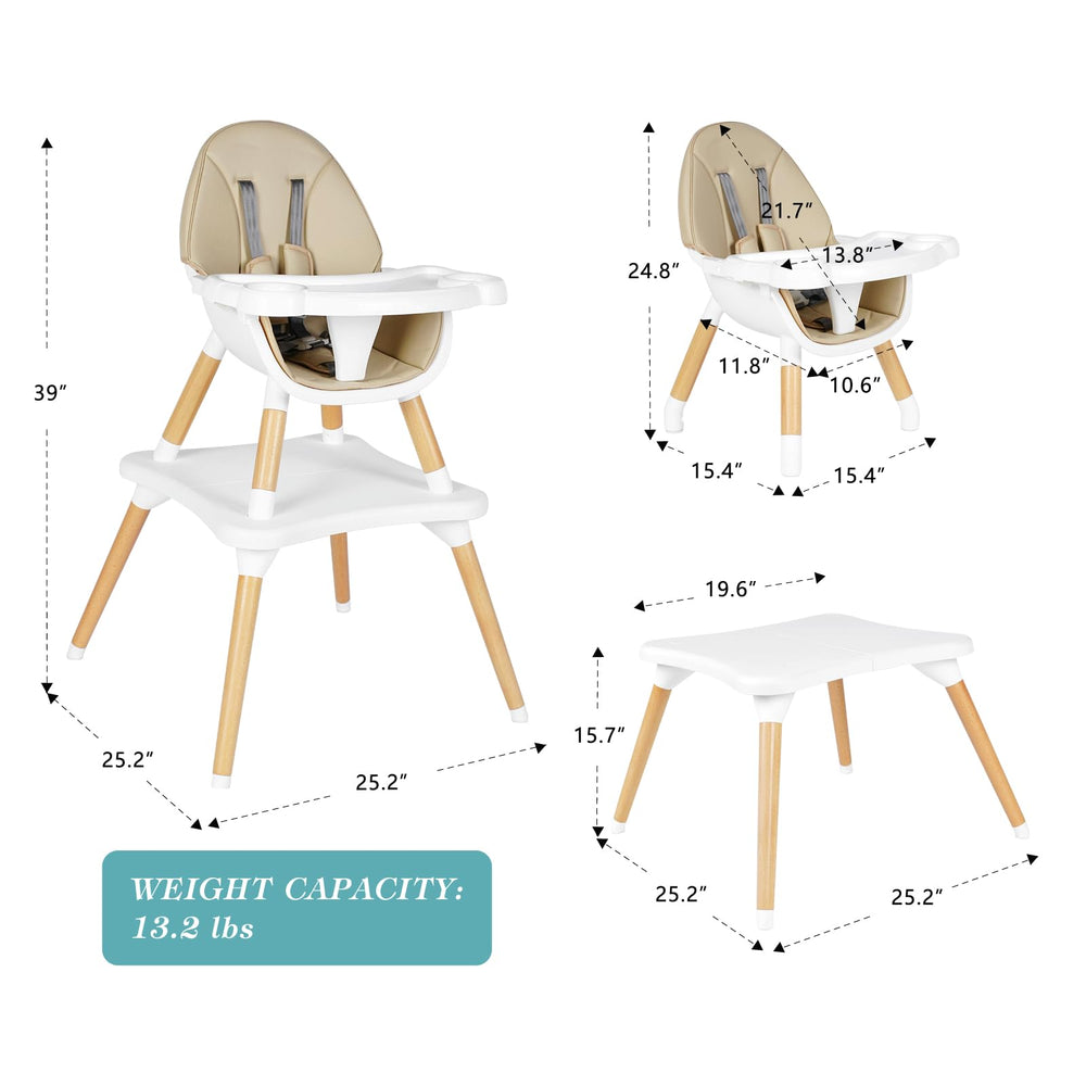 RICUTON beige highchair in dining room complements decor