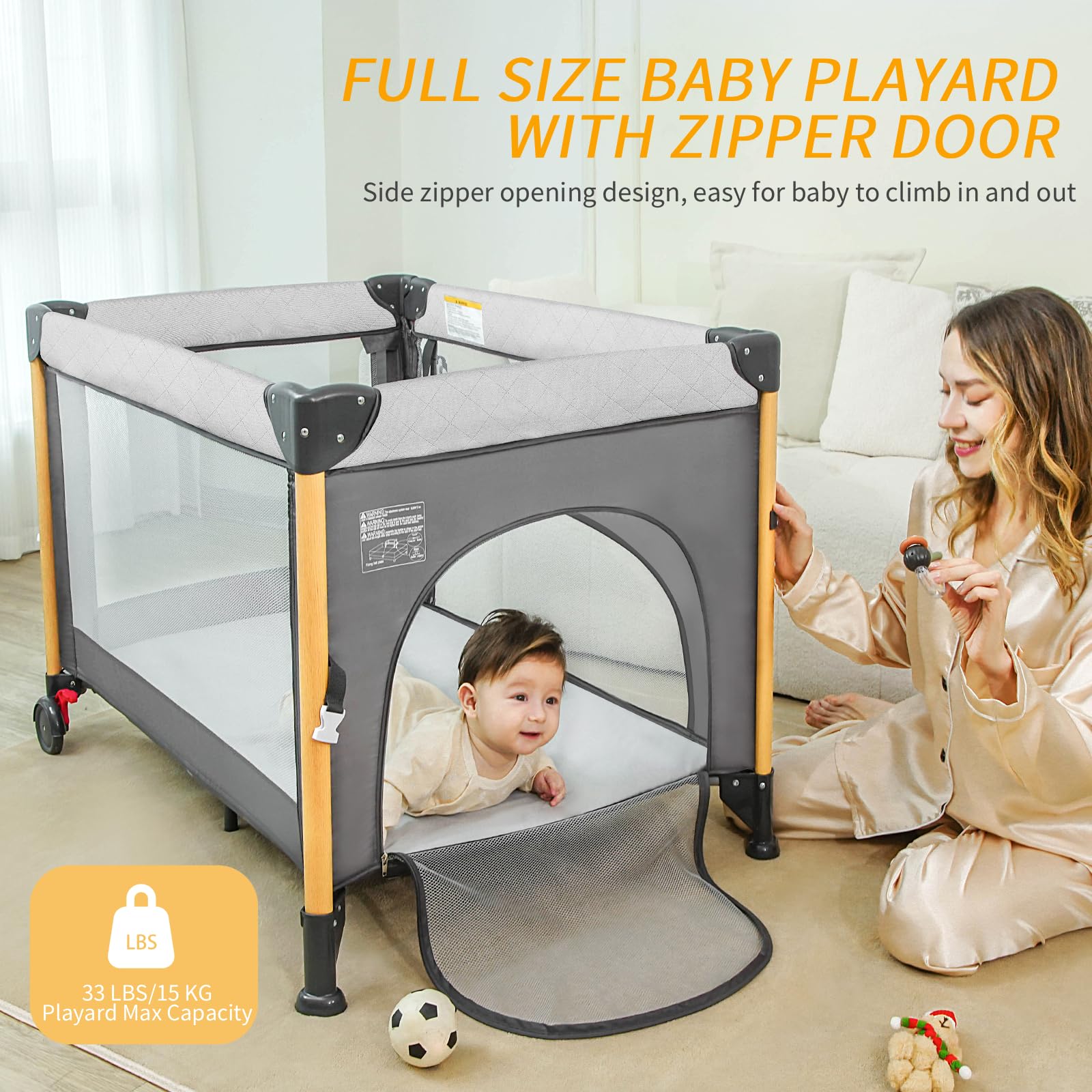 RICUTON generous storage tray and bottom compartment for essentials.
