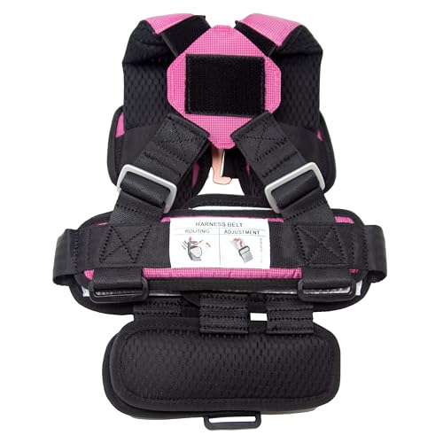 RideSafer XS pink vest compact storage ready for packing in luggage