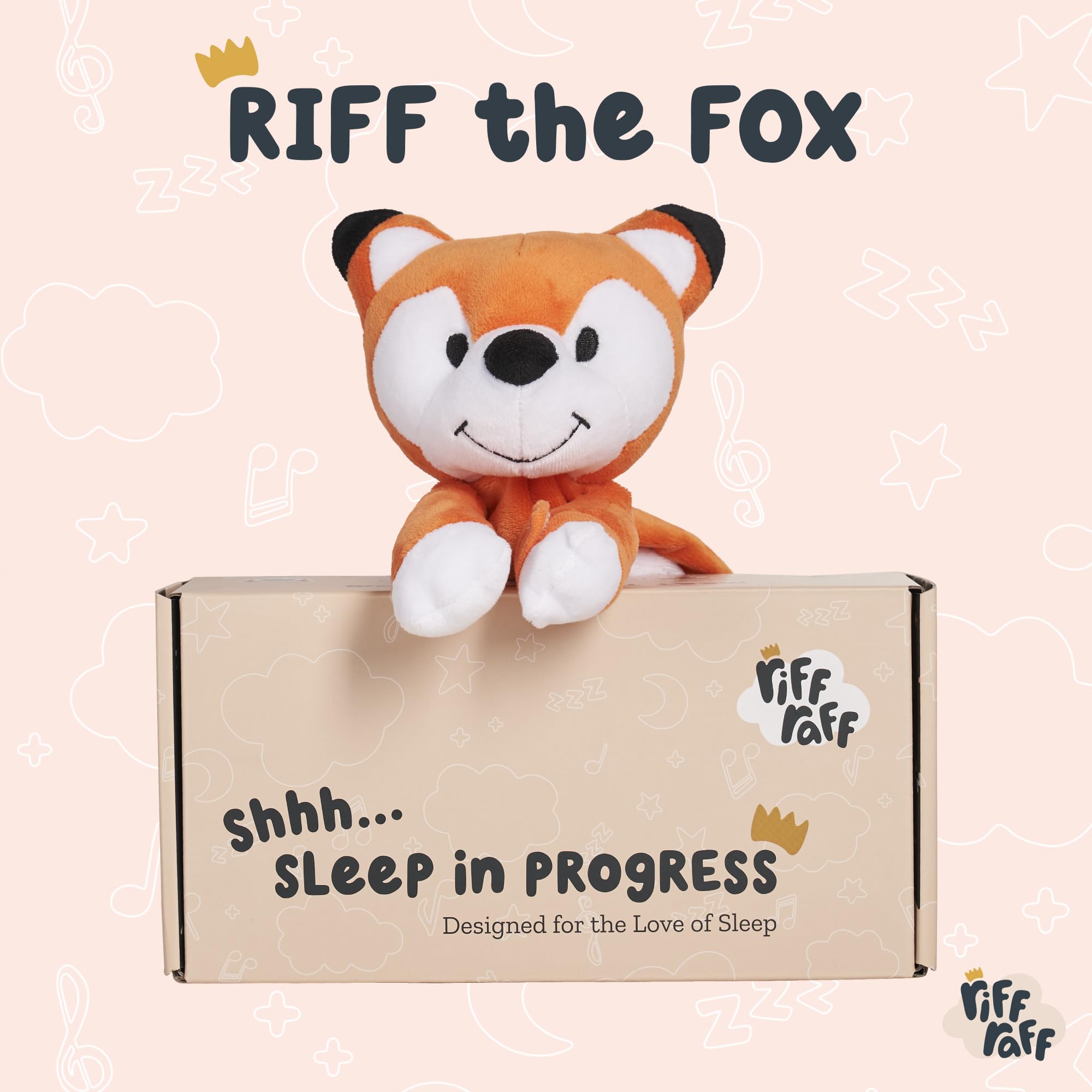 Riff Raff plush with secure strap on stroller