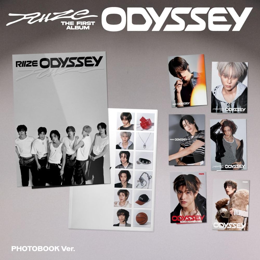 RIIZE ODYSSEY photobook pages—96-page immersive reading experience for fans.