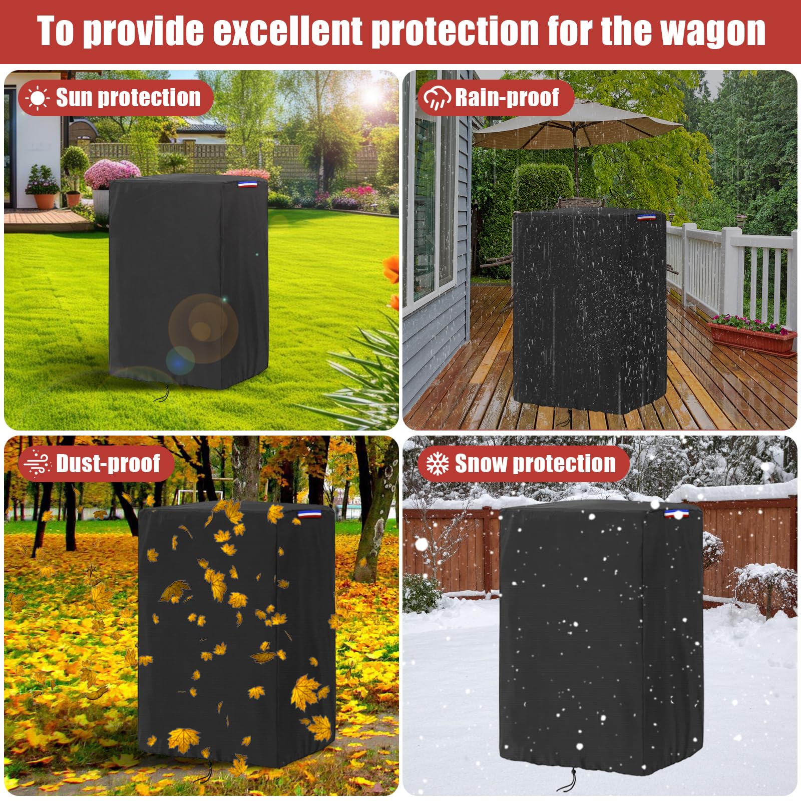 Rilime wagon cover compatible with W4 and Keenz broad wagon compatibility