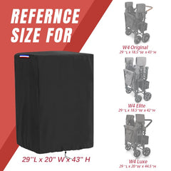 Rilime wagon cover with adjustable drawstring keeps cover secure against wind.