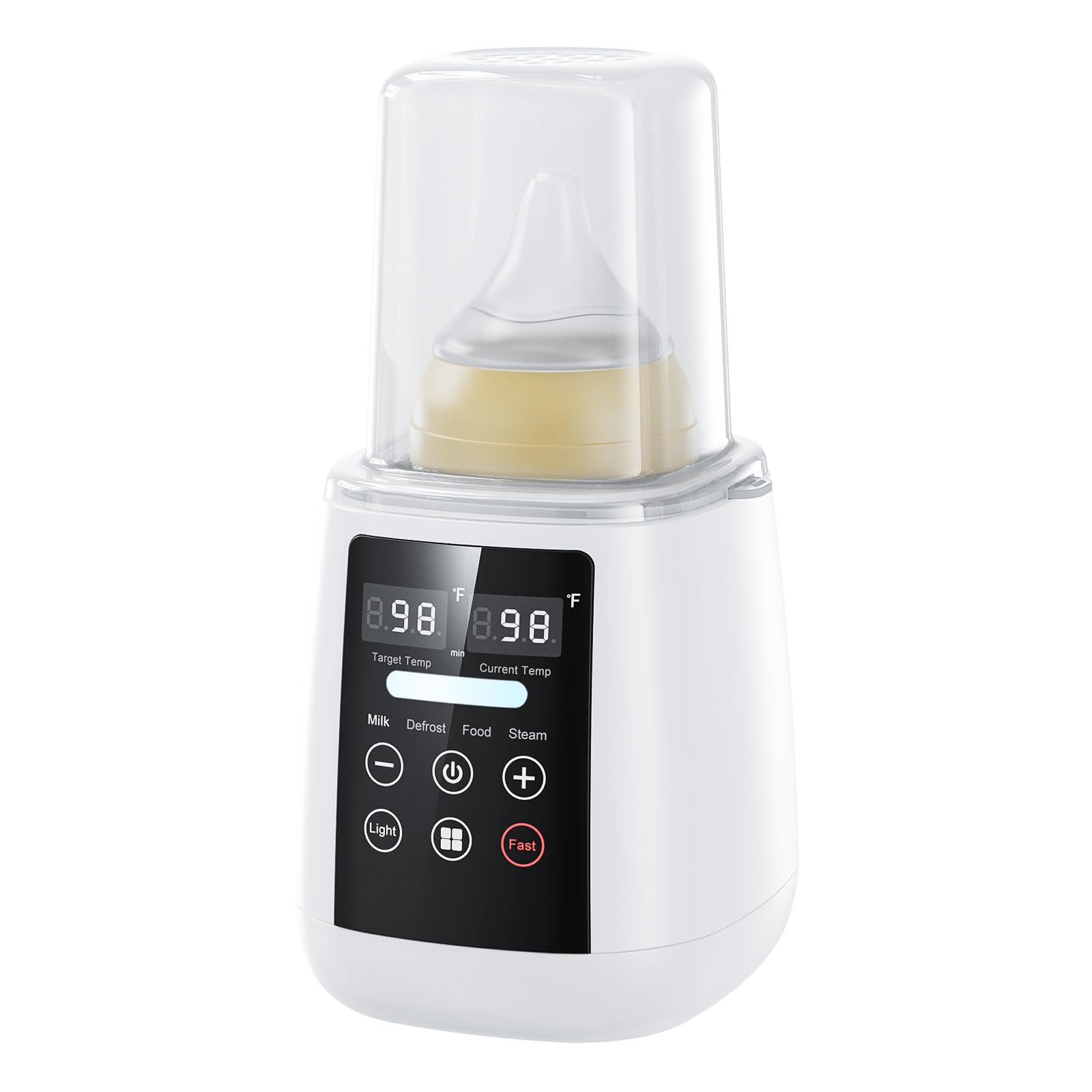 Rimaxao Bottle Warmer front view shows compact design for quick feeding