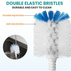 RIMAY bottle brush refill nylon-bristles detail supports durable, long-lasting use.