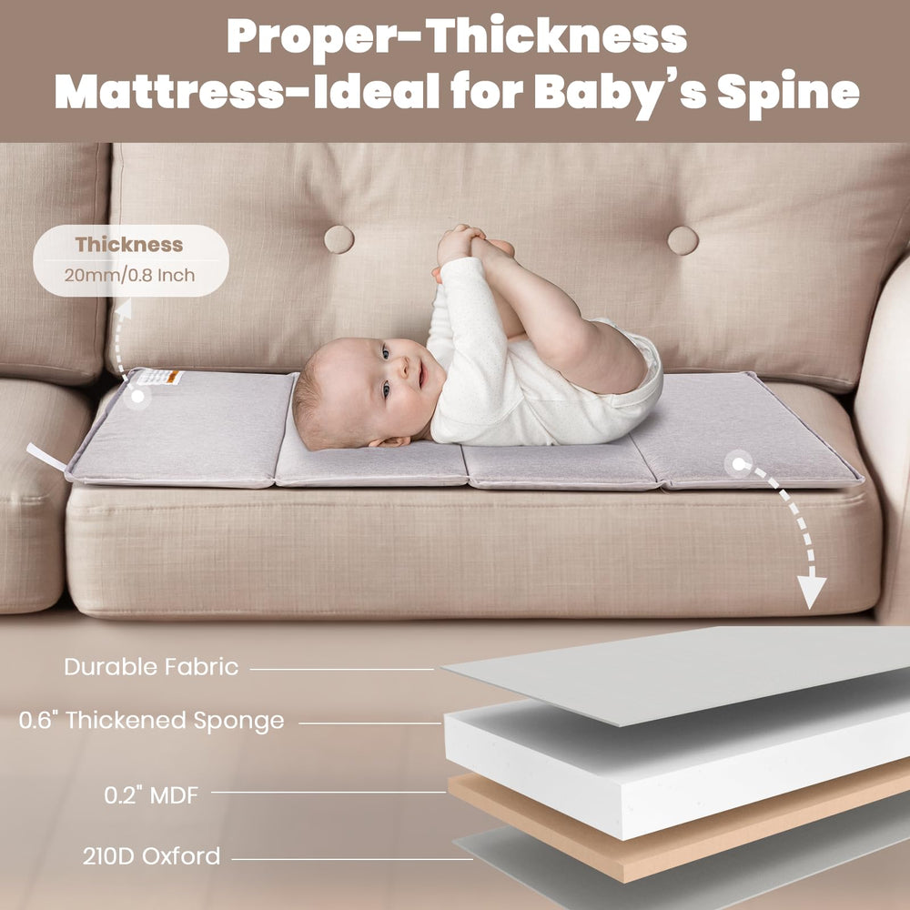 Rinnebbit 20mm mattress delivers gentle support in a stylish neutral finish.