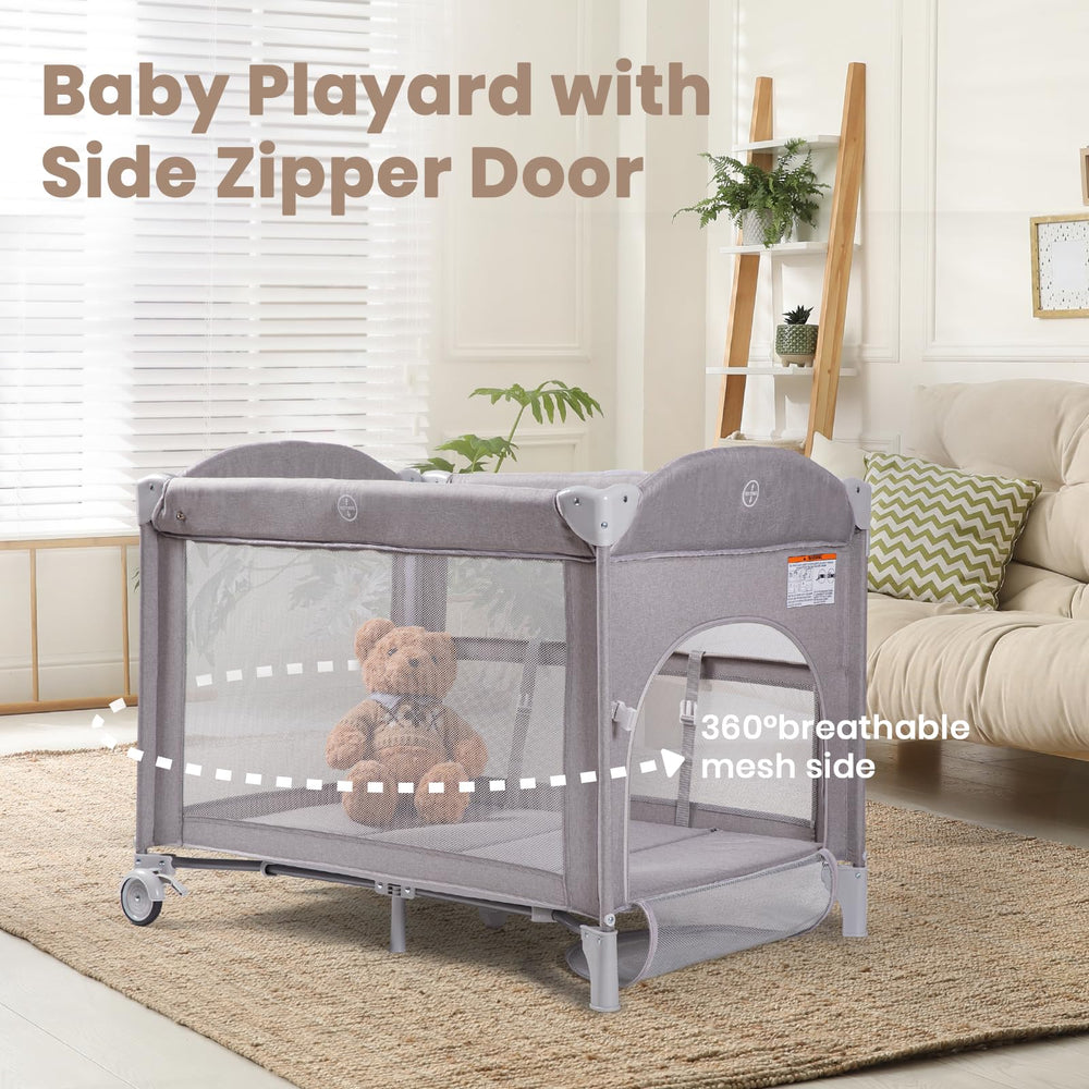 Rinnebbit diaper changing basket keeps essentials neatly organized at night.
